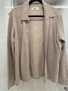NEW Buck Mason Merino wool cardigan